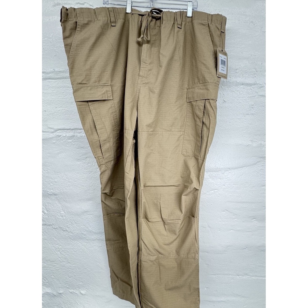 Frye & Co‎ Cargo Pants 46x32 Cornstalk Kahki Security Tactical Drawstring & Belt
